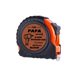 Lueaurra Vatertagsgeschenk für Papa, Bandmaß für Papa, Geburtstagsgeschenk und Weihnachtsgeschenke für Papa, 5-Meter-Bandmaß aus echtem Leder – graviertes Geschenk für Papa
