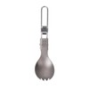 S'more Titanium FD Spoon Camping Cutlery Spoon, Titanium, Outdoor, Foldable,