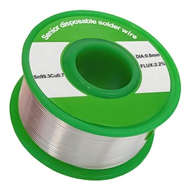 iETong Solder Wire Lead Free, 0.8mm Rosin Core Solder Tin Soldering Wire 100g, Sn99.3 Cu0.7 for Electrical PCB circuit board, DIY, home improvement Electrical Soldering