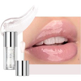 Lip Oil Brillo De Labios Para Una Apariencia 3d, Brillo De Labios De Color Claro Con Ácido Hialurónico Y Colágeno Vegano Para Labios Y Llenos De Apariencia Saludable