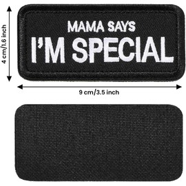 Patches Velcro Military Fun Patch for Tactical Clothing Backpack Baseball Cap Vest Dog Harness (Mama Says I'm Special)