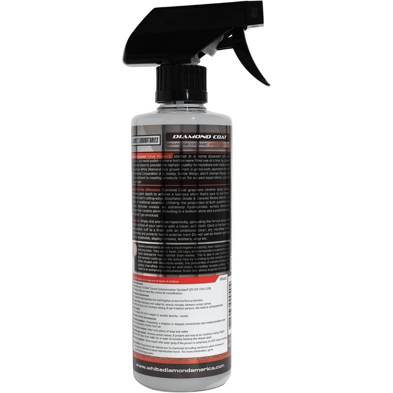 WHITE DIAMOND Diamond Coat Graphene Ceramic Spray EXTREME HYDROPHOBIC FINISH!!