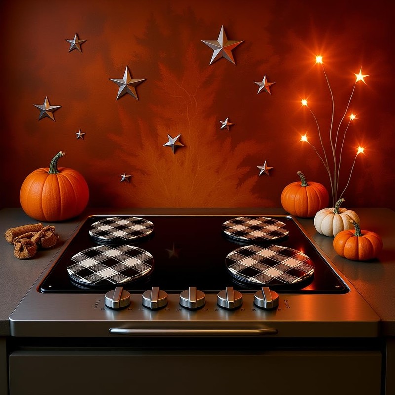 Reston Lloyd, Burner Covers For Electric Stovetop, Decorative Lightweight Tin