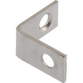Hardware Essentials 853454 Stainless Steel Corner Brace 1" x 1/2" - 2 Pack