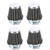 4 Pack Universal Performance High Flow Clamp On Chrome Pod