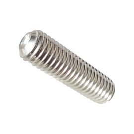 4-40 x 3/16" Socket Set Screws, Full Thread, Allen Socket Drive, Stainless Steel 18-8, Bright Finish, Cup Point, Quantity 100 Pieces by Fastenere