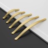 Amerdeco 10 Pack Brushed Gold Cabinet Pulls 3 Inch(76mm) Hole