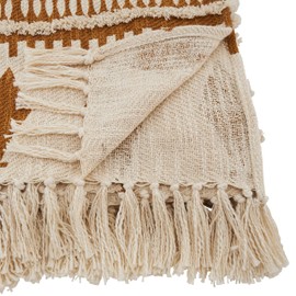 SARO LIFESTYLE Printed Throw with Embellished Design