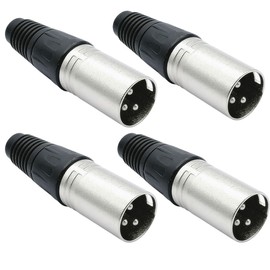 4PCS 3Pin Battery Charger Port Plug Connector for Electric Scooter Wheelchair