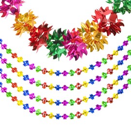 Christmas Ceiling Decorations Christmas Foil Garland Foil Christmas Decorations Hanging Tinsel Swirl Decorations for Indoor Outdoor Birthday Wedding Party Xmas Decorations Supplies A8FC4TLH