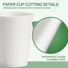 16 oz 500 Pack Disposable Coffee Cups with Lids &