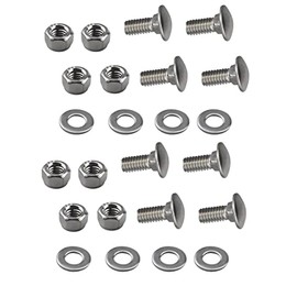 784-5581A Carriage Bolts Nuts for Shave Plate Scraper Bar (5/16-18) 5/8" 8pc【ca】