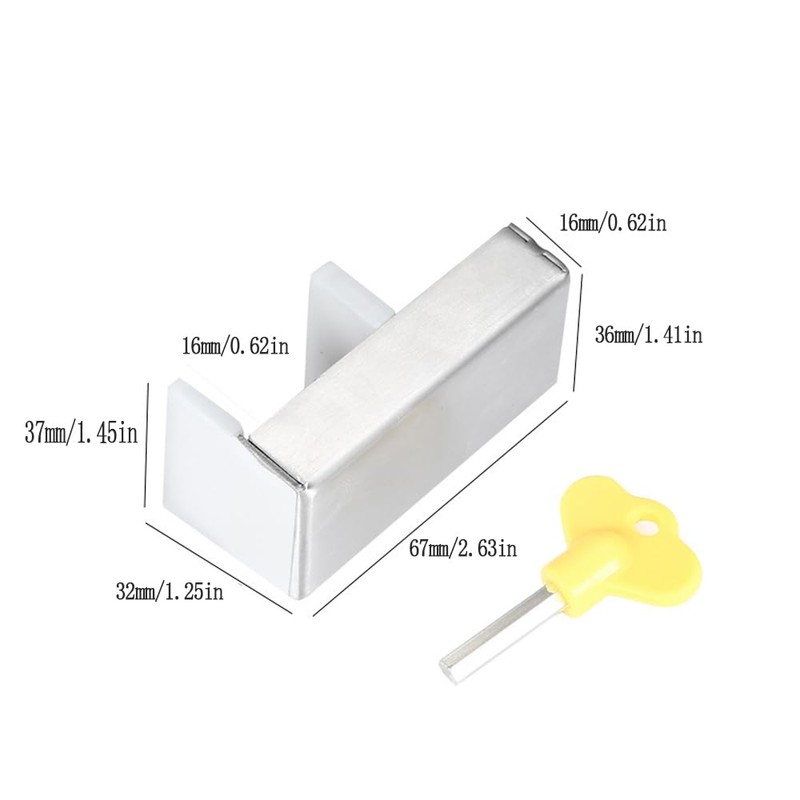 Generic Door Window Lock 1 pcs Sliding Security Window Lock