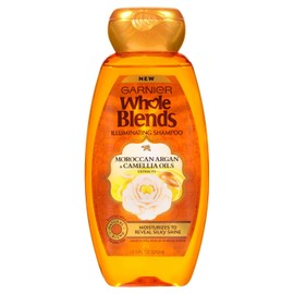 Garnier Whole Blends Shampoo Moroccan Argan Camellia 12.5 Ounce (370ml) (3 Pack)