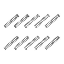 sourcing map Small Compression Spring 2 mm OD 0.35 mm Wire Diameter 10 mm Free Length 304 Stainless Steel Extension Spring for Shop Home Repairs DIY Projects (Silver Tone, Pack of 10)