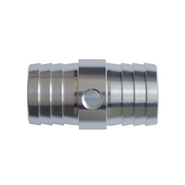 1-1/4" Radiator Hose Barb Coupler with 1/8" NPT Steam Port for LS Swap Steam Coolant Crossover Splice Replacement Aluminum