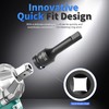 Skweawert 1/2" Drive H13(13mm) Impact Hex Bit Socket Metric 3"