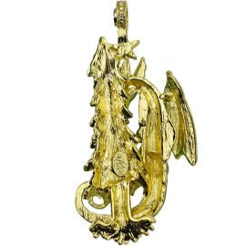 Kirks Folly Holiday Dreams Dragon Magnetic Enhancer goldtone