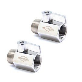 3/4" Stainless Steel 304 Mini Ball Valve NPT Female x Male Thread SS304 2PCS