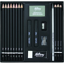 Hilroy Studio Pro 41058 The Artist's 18-Piece Starter Kit, 7-1/2x7-3/4-Inch