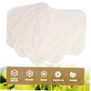 FOMIYES 5pcs Bamboo Fiber Face Cleaning Towels Reusable Absorbent Washcloths