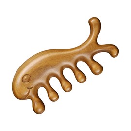 OHPHCALL Massage Sandalwood Comb for Scalp Relaxation Natural Anti-hair Loss Tool for Men and Women Wooden Design for Improved Circulation