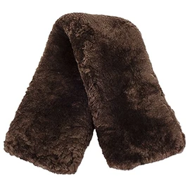 ECP Real Genuine Sheepskin Girth Protection Cover | Helps Prevent Gall Sores Chafes | 20 Inches Brown
