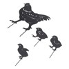 4Pcs Hen Chicken Silhouette Hollow Stake Design Cute Hen Chicken