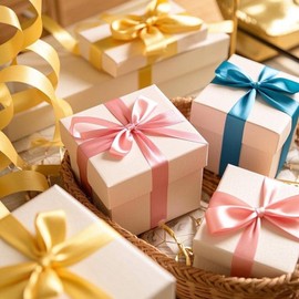 Solid Color Gold Yellow Satin Ribbon 5/8 in x 25 Yards, Fabric Ribbons Polyester Silk Hair String Ribbon for Bow Making,Crafts, Wedding Decor, Flower Bouquets,Gift Package (Gold Yellow, 5/8")