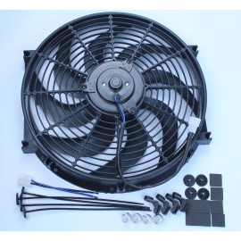 espeedpro21 14" Heavy Duty Radiator Electric 3000CFM Wide Curved Blade FAN & Fan Relay Kit