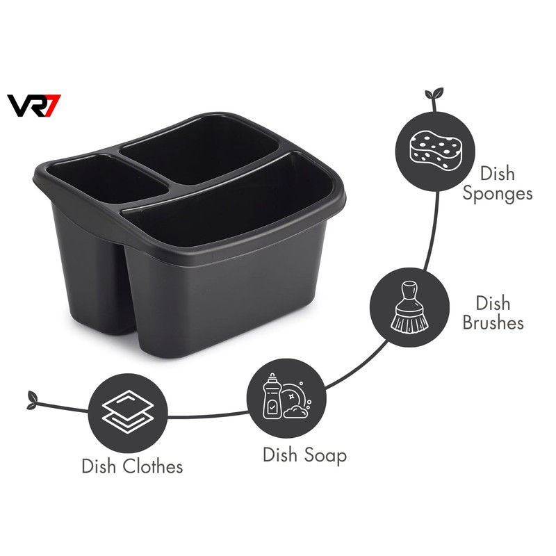 VR7 Sink Organiser Kitchen Sink Cleaning Caddy Organiser Washing up