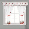 Householdfurnishing Embroidered Kitchen Window Pair Curtains Set Rod Pocket with