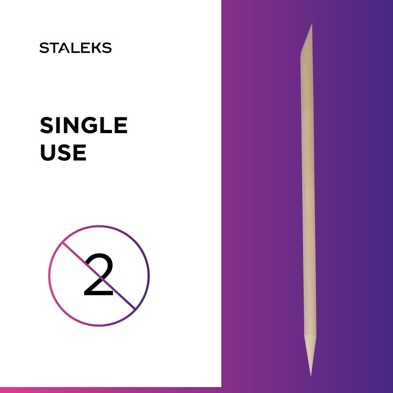 STALEKS PRO EXPERT Wooden Orange Sticks (10 Pcs) – 150mm