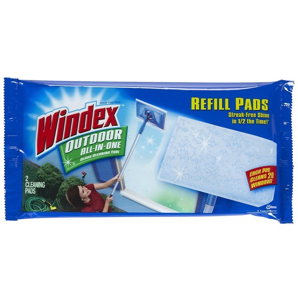 Windex Glass Clean Pad, 2 Count (Pack of 1)
