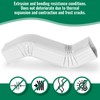 Downspout Leader Downspout Offset 2x3 White Style A (Offset 3")