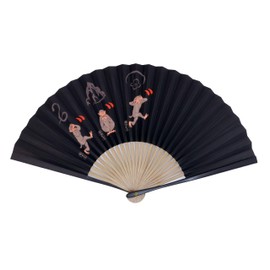 Osaka Choseido Fan, Men's, Paper, Stylish, Business, Japanese Style, Japanese Clothing, Festival, Boxed, Three Monkey