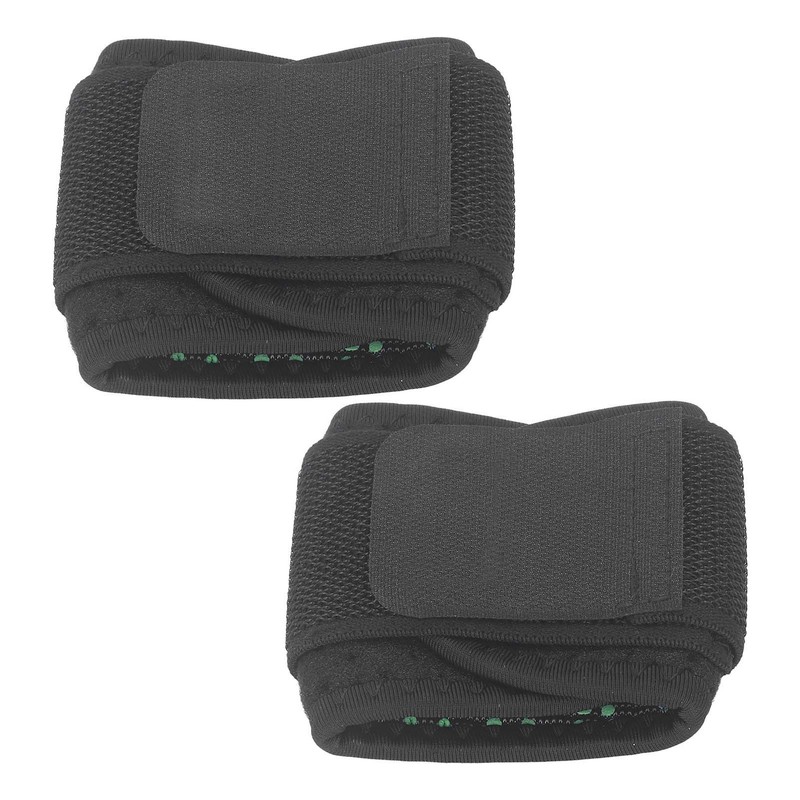 2Pcs Wrist Wraps Black Adjustable Breathable Elastic Skin Friendly Soft