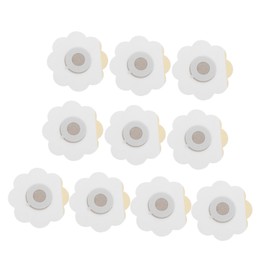 BIUDECO 10pcs Portable Blank Patches Fixing Stickers Pastes Portable Fixators Moxibustion Apparatus Stickers Moxibustion Machine Fixators Heat Insulation Stickers Non-woven Fabric White