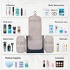 Rieeyrslza Hanging Toiletry Bag, Foldable Wash Bag with Hooks, Travel