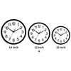 Rohioue 12 Inch Wall Clock Modern Battery Operated Silent Non
