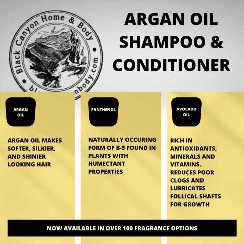 Black Canyon Birthday Scented Argan Oil Shampoo Conditioner and Hair