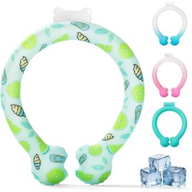 New Version 28°C Freezing Cool Ring Neck Cooling Neck Ring Ice Neck Ring Cooling Goods Neck Cooling Heat Protection Cold Sensation Goods Cooling Tube Sustained Temperature Control Reusable Cool Neck