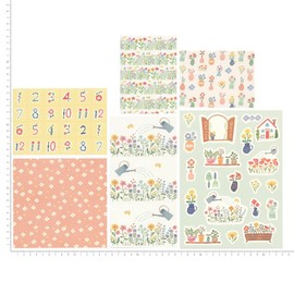 Watashiyori Chokichoki Paper [Flower] Notebook Deco Memo Letter Cute QD01
