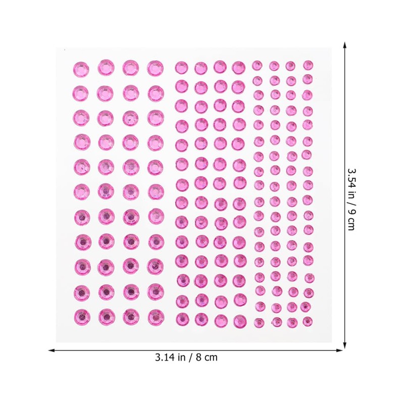 Pegatinas de Gemas Acrílicos para Uñas 15 Hojas Fáciles de