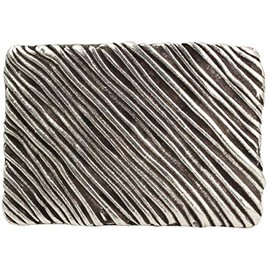 BELTINGER Superficial Stripes Belt Buckle 4.0 cm | Buckle Interchangeable Buckle Belt Buckle 40 mm Solid | Interchangeable Belt up to 4 cm, silver