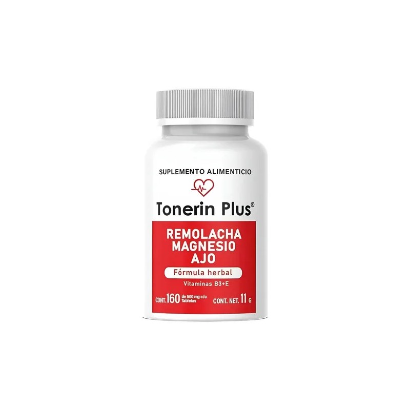 Tonerin Plus Remolacha Magnesio Ajo Formula Herbal 160c
