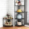 MAGCOLOR 5-Tier Kitchen Corner Shelf Rack, Free Standing Pot Rack