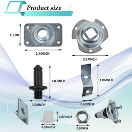 WE25X205 Dryer Drum Bearing Replacemnt Kit - Compatible for G-E, Hot-point, Ken-more,etc.Dryers,-Replaces WE25M40 PS267583 AP2619102