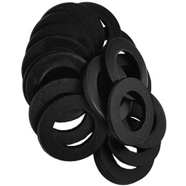 M20 Carbon Steel Flat Washer, Black Oxidized Alloy Steel, 8.8 Grade Metal Flat Washer, 20mm ID, 37mm OD, 3mm Thickness, 20Pcs