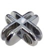 Only Garment Racks Chrome 4-Way Metal Glass Display Connector